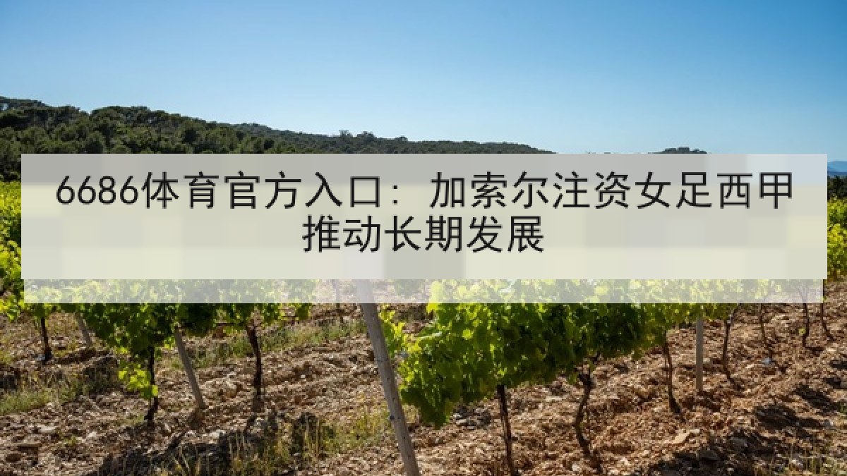 6686体育官方入口: 加索尔注资女足西甲推动长期发展